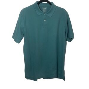 LL Bean Men's Premium Double L Polo, Banded Short-Sleeve Without Pocket m M